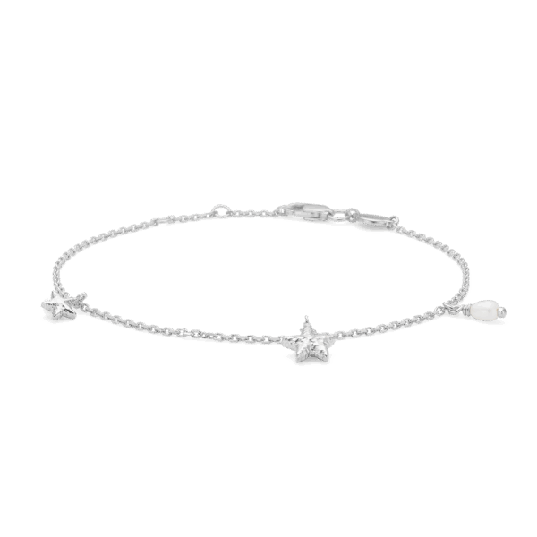 Studio Z - Starfish Lustre sølv armbånd m e vedhæng - 7153903