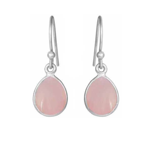 Susanne Friis Bjørner Øreringe - SFB - Øreringe i sølv med lyserød krystal - 5249-1-112