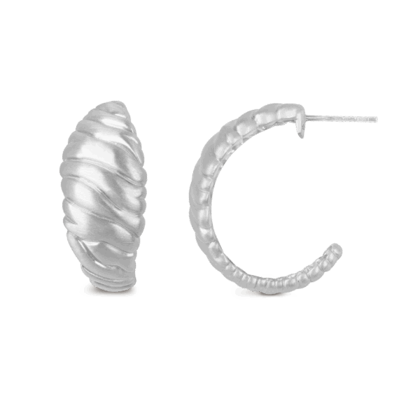 byBiehl - Dunes hoops i sterling sølv, Large -4-4901-r