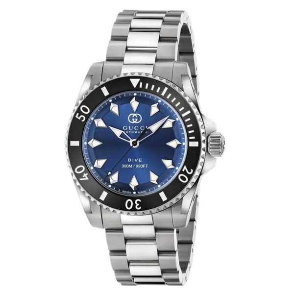 Herreur Gucci YA136362 sølvfarvet armbåndsur til mænd