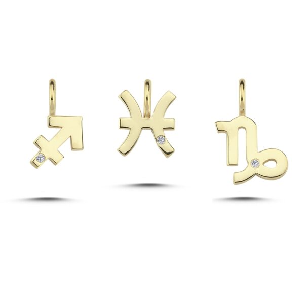 Nuran Stjernetegn vedhæng i 14 karat guld med 0,0065ct