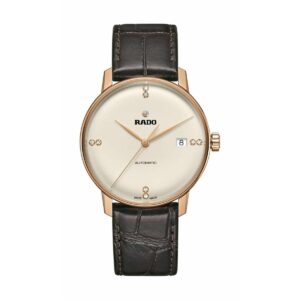Rado Herreur R22861765 - automatisk, læderrem, hvid skive