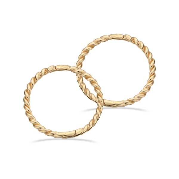 Scrouples - Clip creol snoet i 8 karat guld, 12mm - 117593