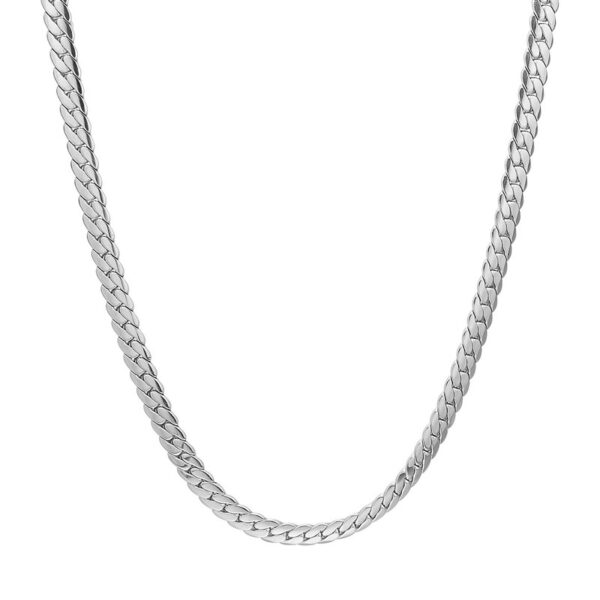 Son of Noa - Rustfrit stål panser halskæde 55 cm + 5 cm