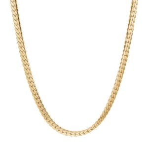 Son of Noa - Rustfrit stål panser halskæde med IP guld belægning