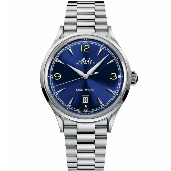 Armbåndsur dame Mido Multifort Powerwind - sølvfarvet