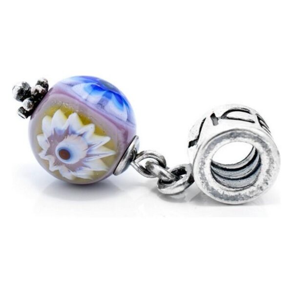 Charm-perle VMB0035-27 - lilla, 1 cm, sterling sølv