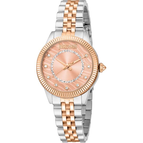 Dameur Just Cavalli JC1L272M0065 - armbåndsur i tofarvet stål