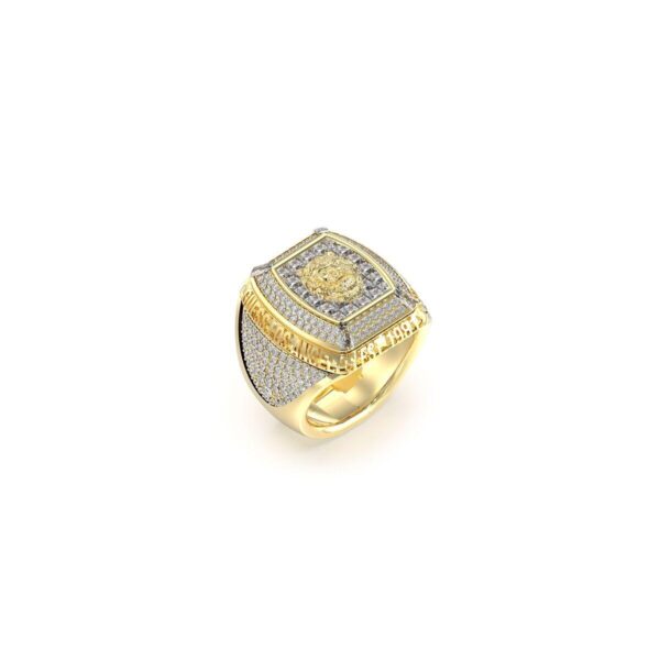 Guess herre ring JUMR05002JWYG64 - gylden signetring