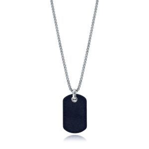 Herrehalskæde 15108C01010 - klassisk dog tag