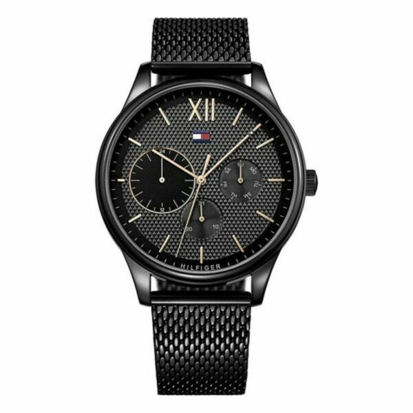 Herreur Tommy Hilfiger 1669936 - sort armbåndsur til mænd