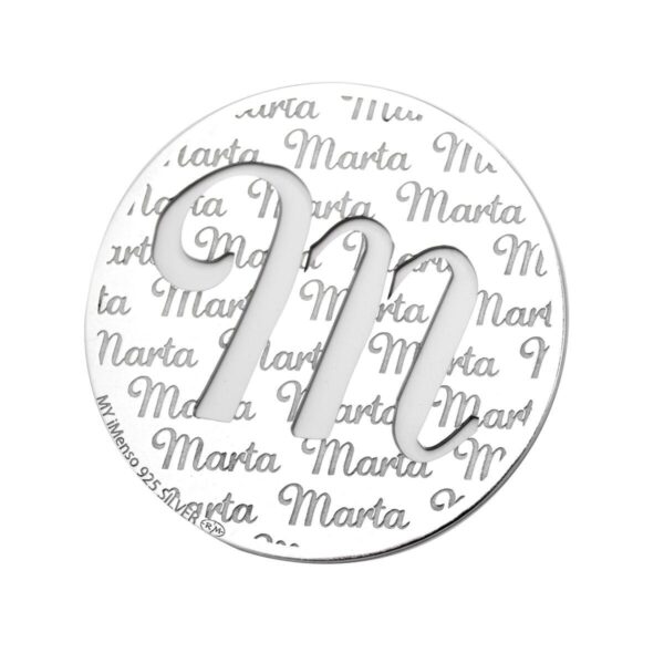 My Imenso charm - M i sølvfarvet sølv