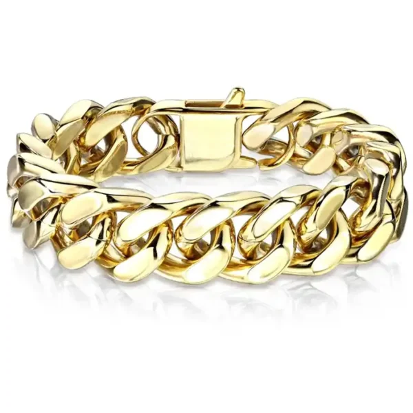 Necay armbånd i forgyldt stål IP belagt