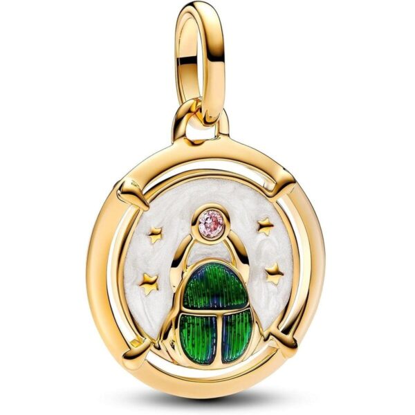 Pandora vedhæng 763413C01 - gylden charm i sterling sølv