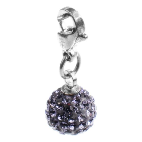Perlevedhæng 3P16FAMOR - lilla, 2 cm