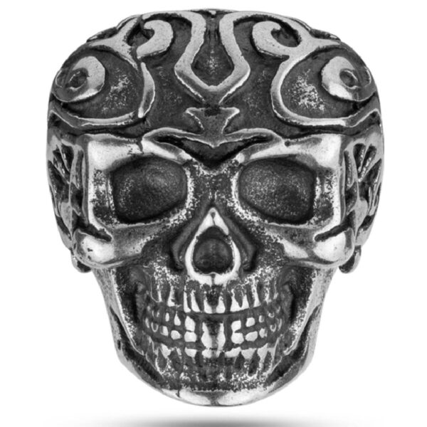 Police herre-ring i rustfrit stål - størrelse 26, grå (PEAGF2120203)