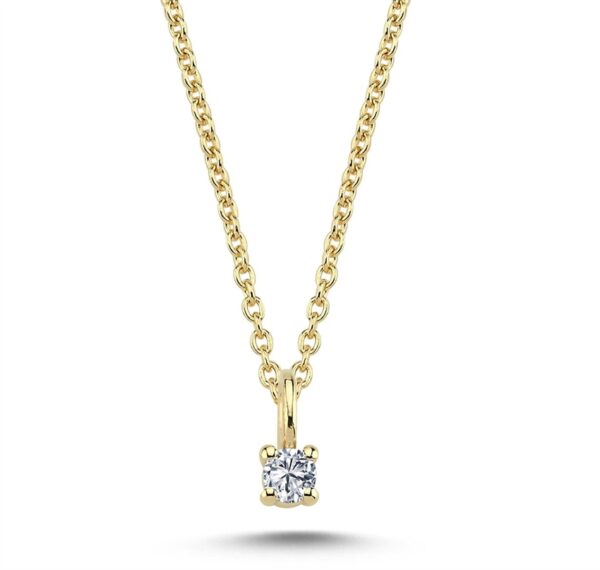 The One Diamant vedhæng i 14 kt. guld med i alt 0,13 carat