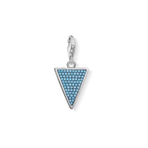 Thomas Sabo charm i sterling sølv - blå trekant (SET0359-494-11-L4254)