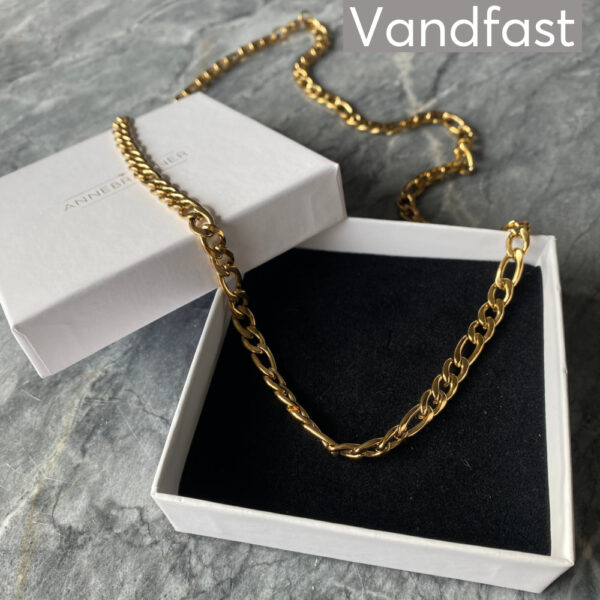 ANNEBRAUNER Figaro Halskæde 60 CM 18K Guldbelagt - 6 mm