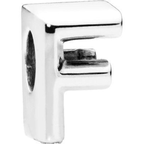 Charm vedhæng Pandora - bogstav F, sterling sølv 925