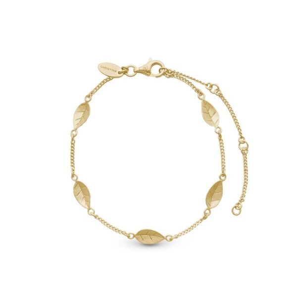 Christina Collect - Leafs Armbånd i forgyldt sølv
