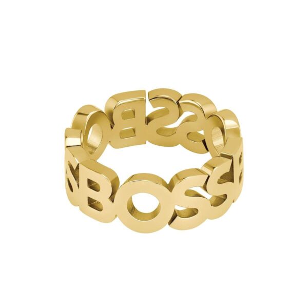 Herre ring Hugo Boss - gylden rustfrit stål, str. 26