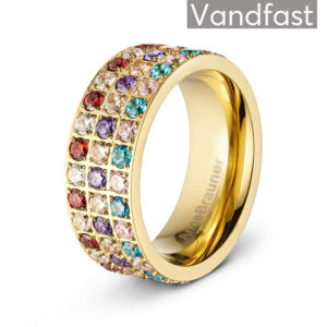 ANNEBRAUNER Alliance Multicolor Ring 18K Guldbelagt - 48