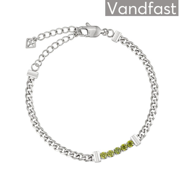 ANNEBRAUNER Panzer Tennis Peridot Armbånd