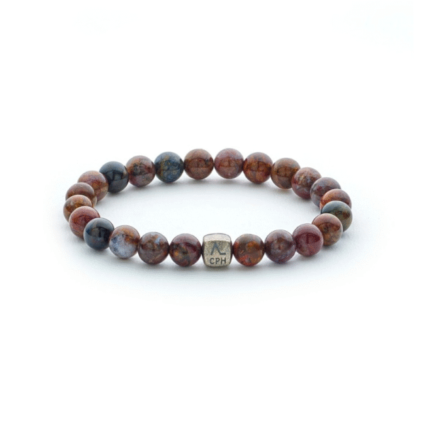 Alexander Lynggaard - Armbånd med brunlige pietersiter, 8mm - c01100