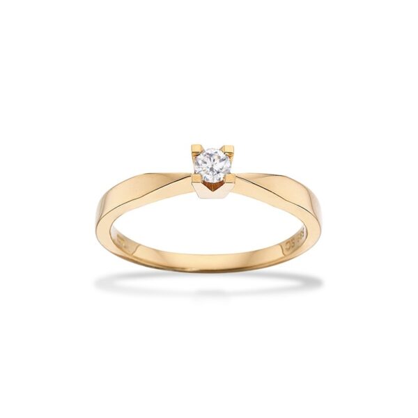 Kleopatra Ring i 8 kt. guld 0,10ct. diamant