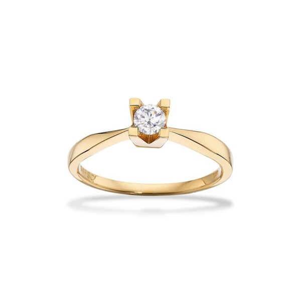 Kleopatra Ring i 8 kt. guld 0,20 ct. diamant
