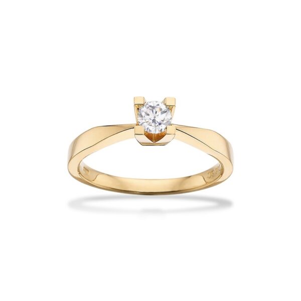 Kleopatra Ring i 8 kt. guld 0,25ct. diamant