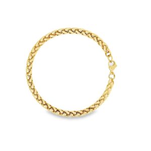 Rico's armbånd til mænd i 5 mm forgyldt stål 21cm