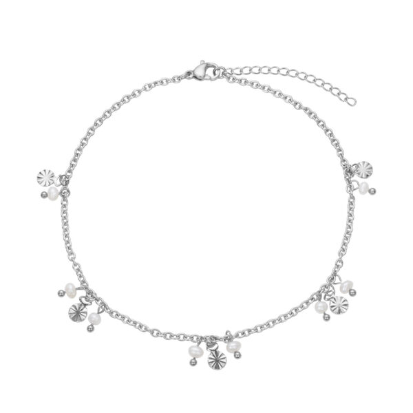 Ankelkæde i stål - 22 cm + 4 cm i forlænger