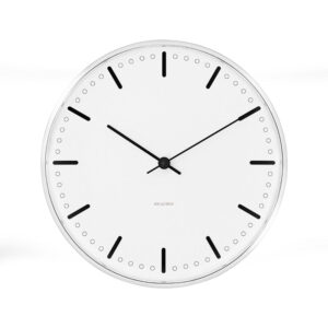 Arne Jacobsen - City Hall Vægur Ø21 cm sort/hvid