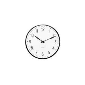 Arne Jacobsen - Station Vægur Ø16 cm sort/hvid