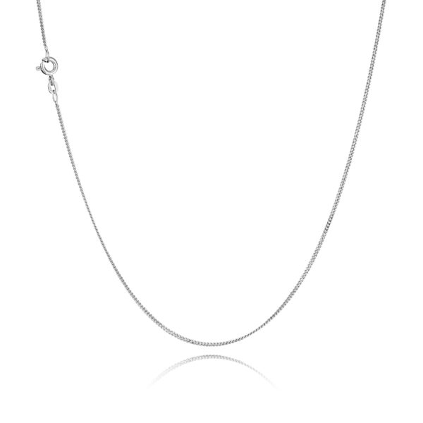 BNH - Panser facet sølv / forgyldt halskæde med fjederingslås