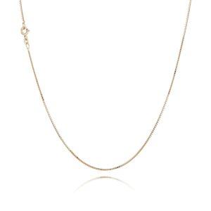 BNH - Venezia guld / hvidguld halskæde med fjederrings lås