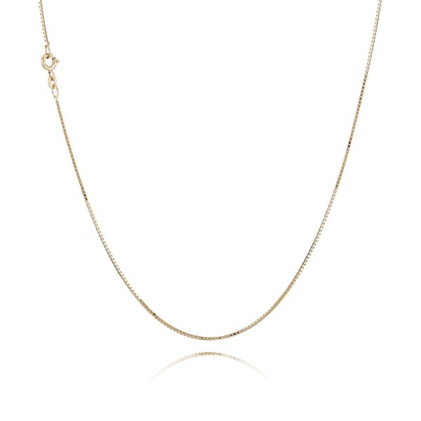 BNH - Venezia guld / hvidguld halskæde med fjederrings lås