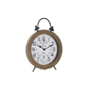 Bordur i natur MDF og hvidt jern - 24 × 5 × 30 cm