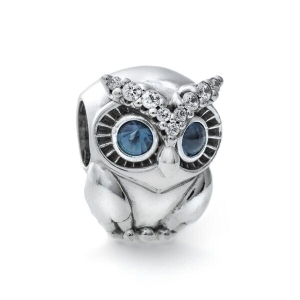 Charm til armbånd Pandora Sparkling Owl - sterling sølv