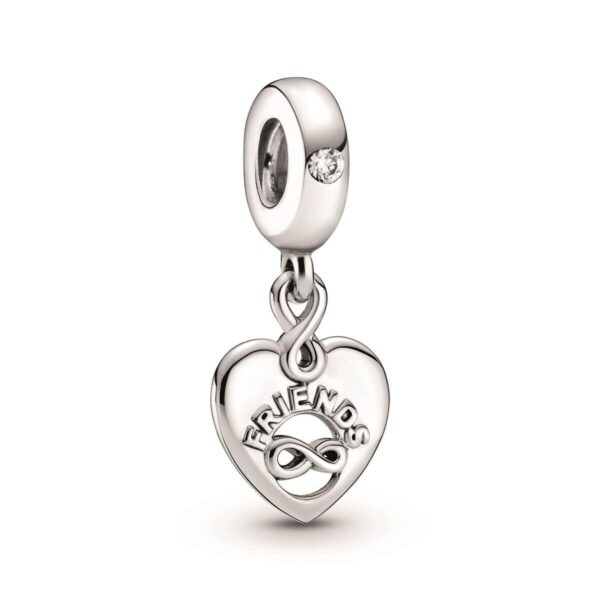 Charm vedhæng Pandora FRIENDS FOREVER HEART - sterling sølv