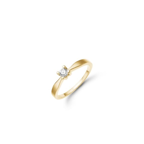Eternity diamantring i 14 kt guld med brillant på 0,15ct