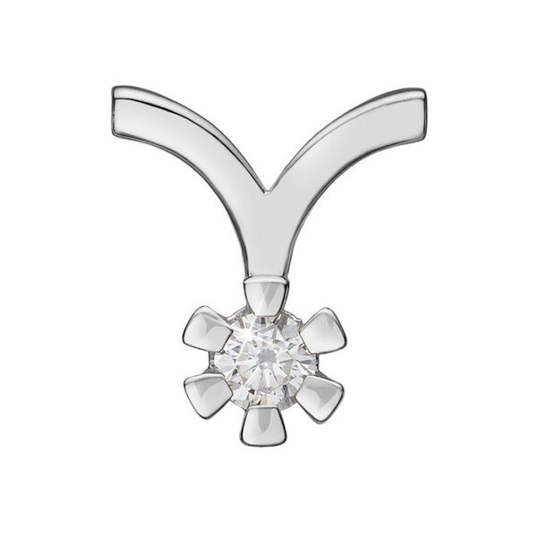 Eternity diamantvedhæng i 14 kt. hvidguld med 0,05-0,50ct