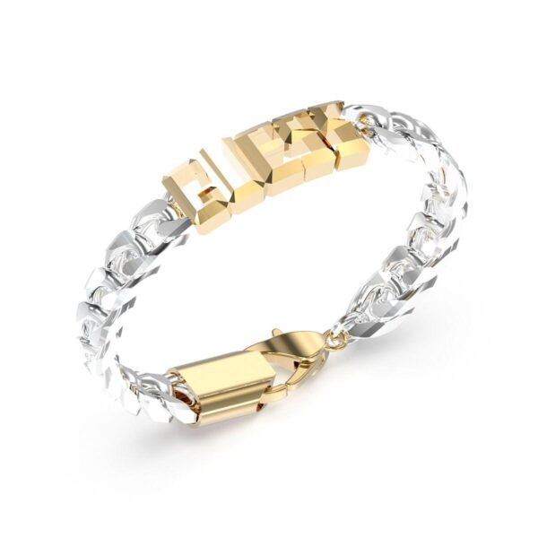 Guess JUXB03205JWYGSTS herrearmbånd - metal, sølvfarvet/gylden