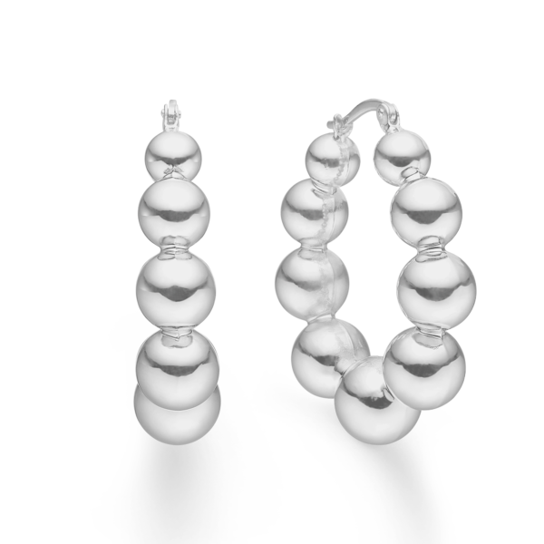 Mads Z - Biggest ball sølv creoler - 2110179