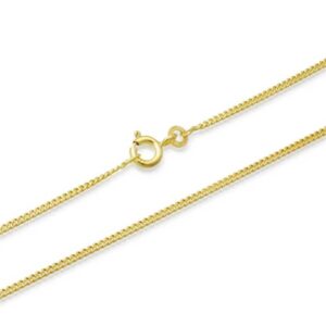 Panser halskæde i forgyldt Sølv - 1,7 mm og 42 cm