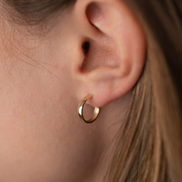 SOPHIE SOLID GOLD CREOL EARRING - Øreringe - Sisi Copenhagen