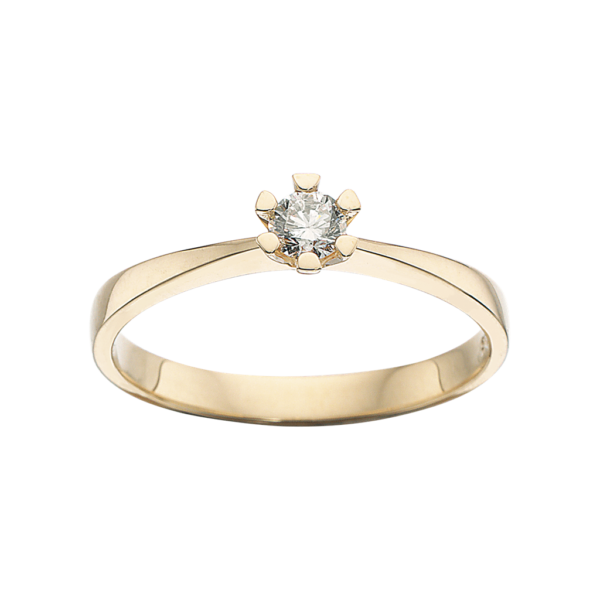 Scrouples Ring - Vida - Guld ring med diamant 0,15ct - 7813,15