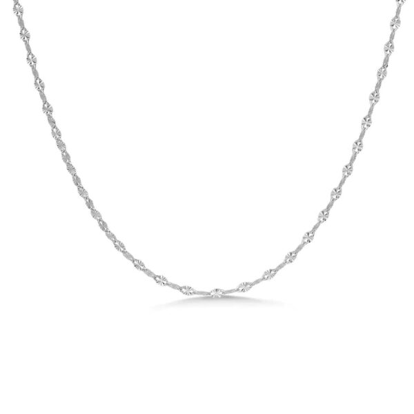 Studio Z - Aurelia sølv halskæde med fasetter - 7120450